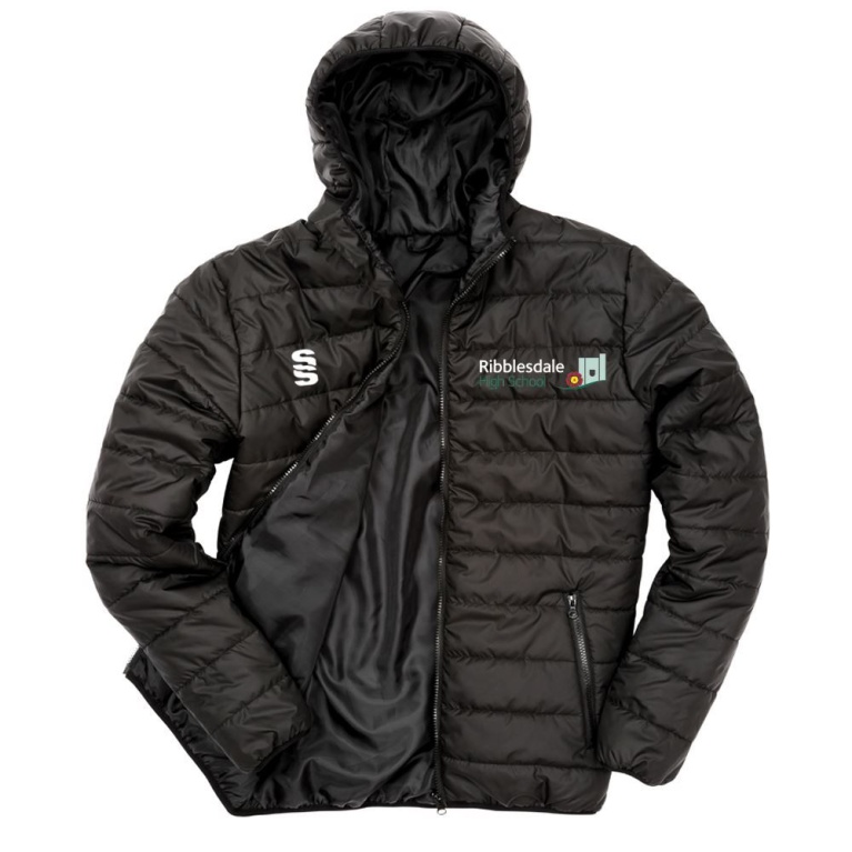 Ribbesdale High School Staff - Supersoft Padded Jacket with Hood - Unisex Fit