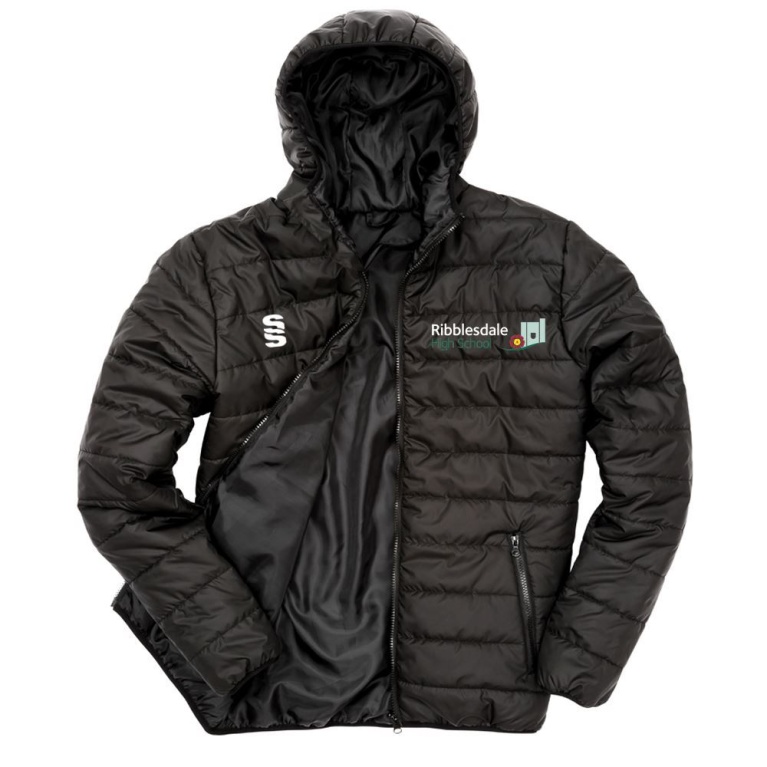 RIBBLESDALE HIGH SCHOOL STAFF PADDED JACKET WITH HOOD