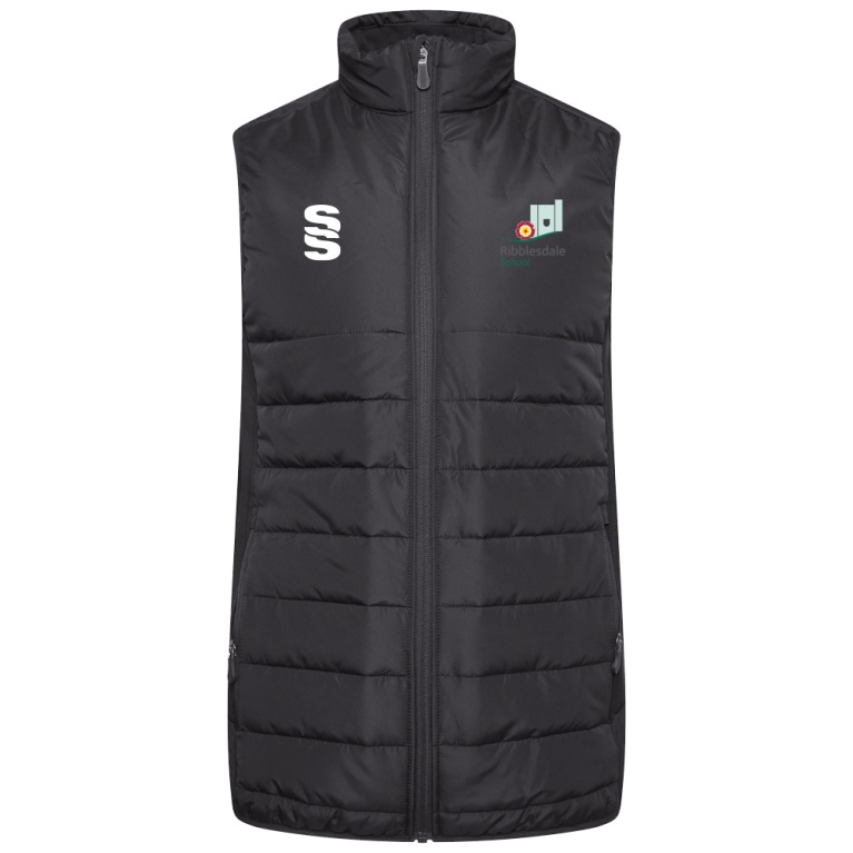 Ribbesdale High School Staff - ACTIVE GILET - BLACK